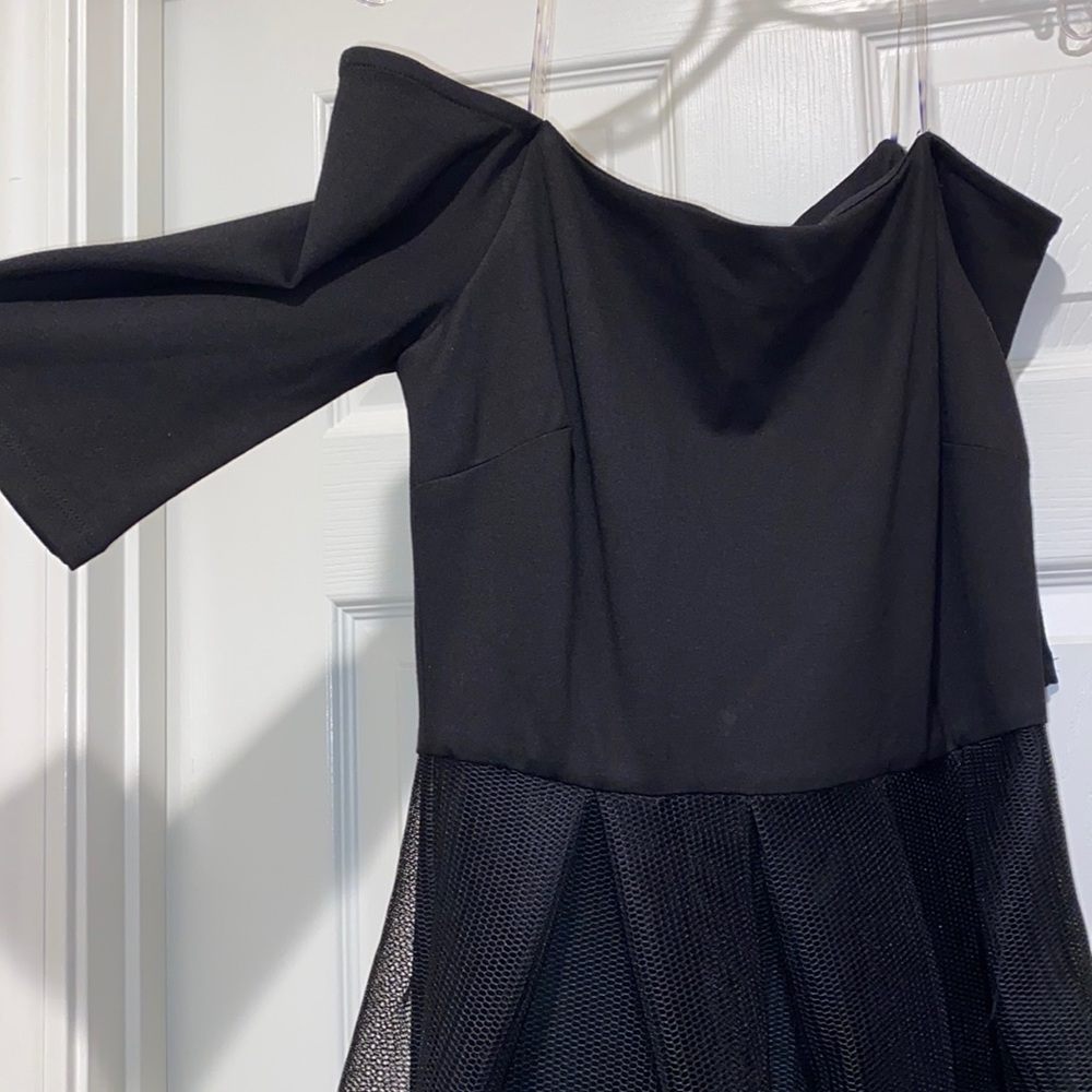 Never Worn Black Off Shoulder Designer Dress!!!
